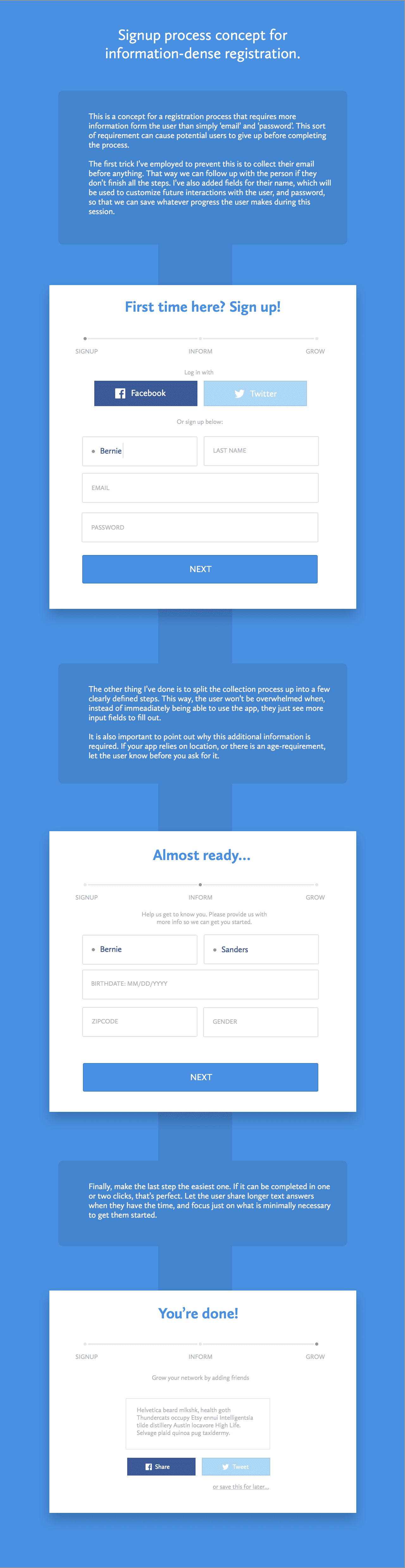 Signup Process